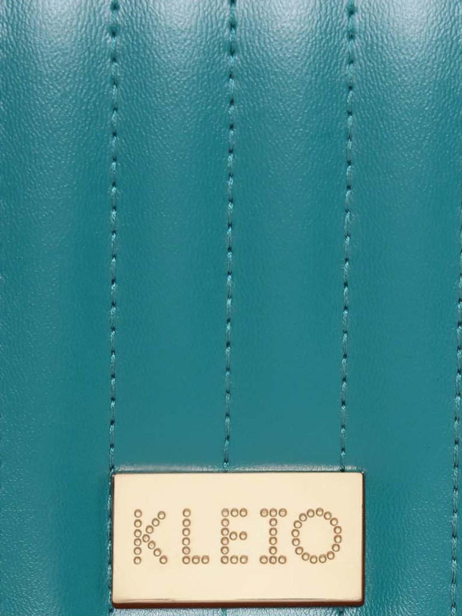 KLEIO Green Quilted Medium Sling Handbag