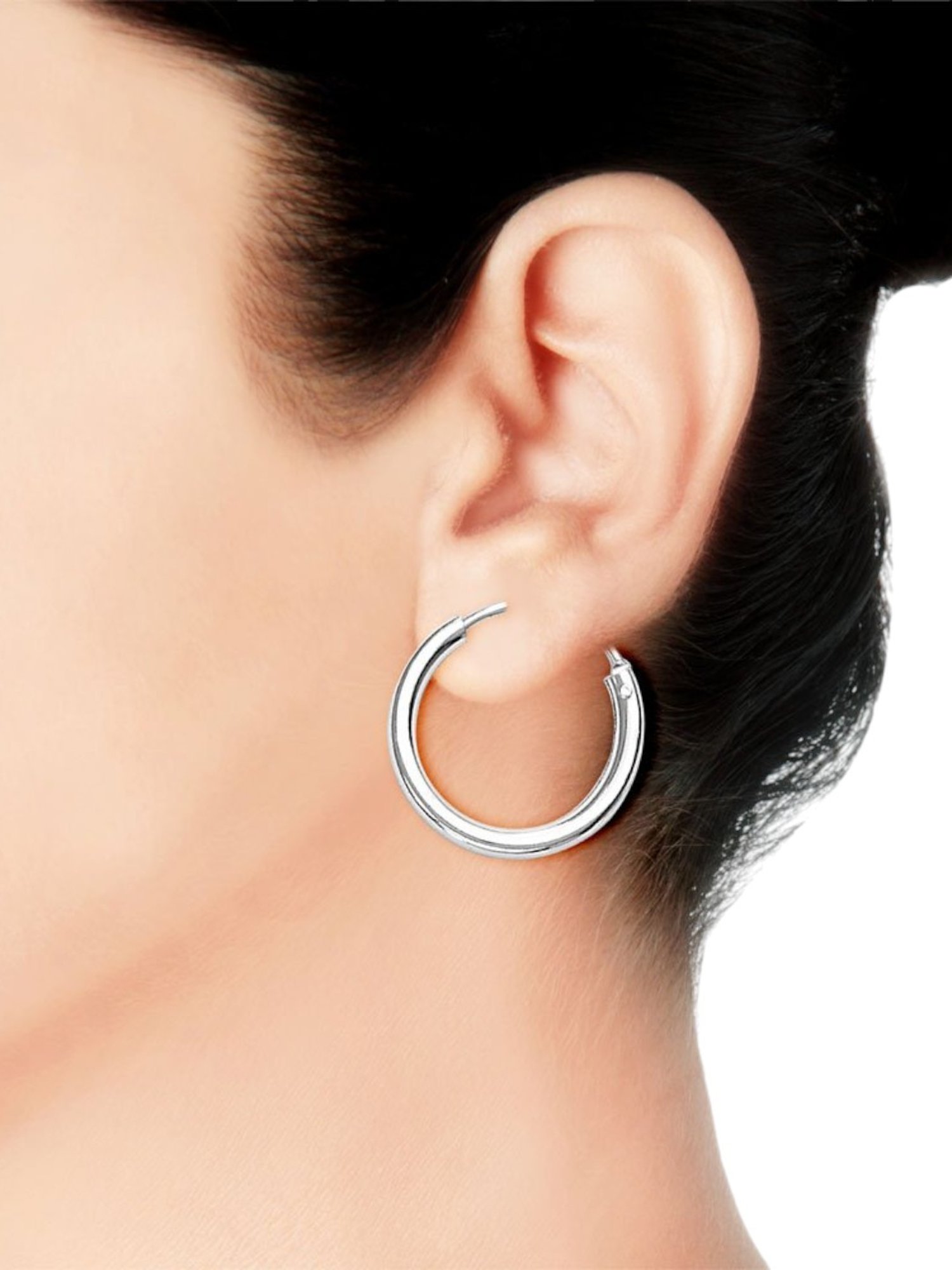 Taraash 92.5 Sterling Silver Hoop Earring