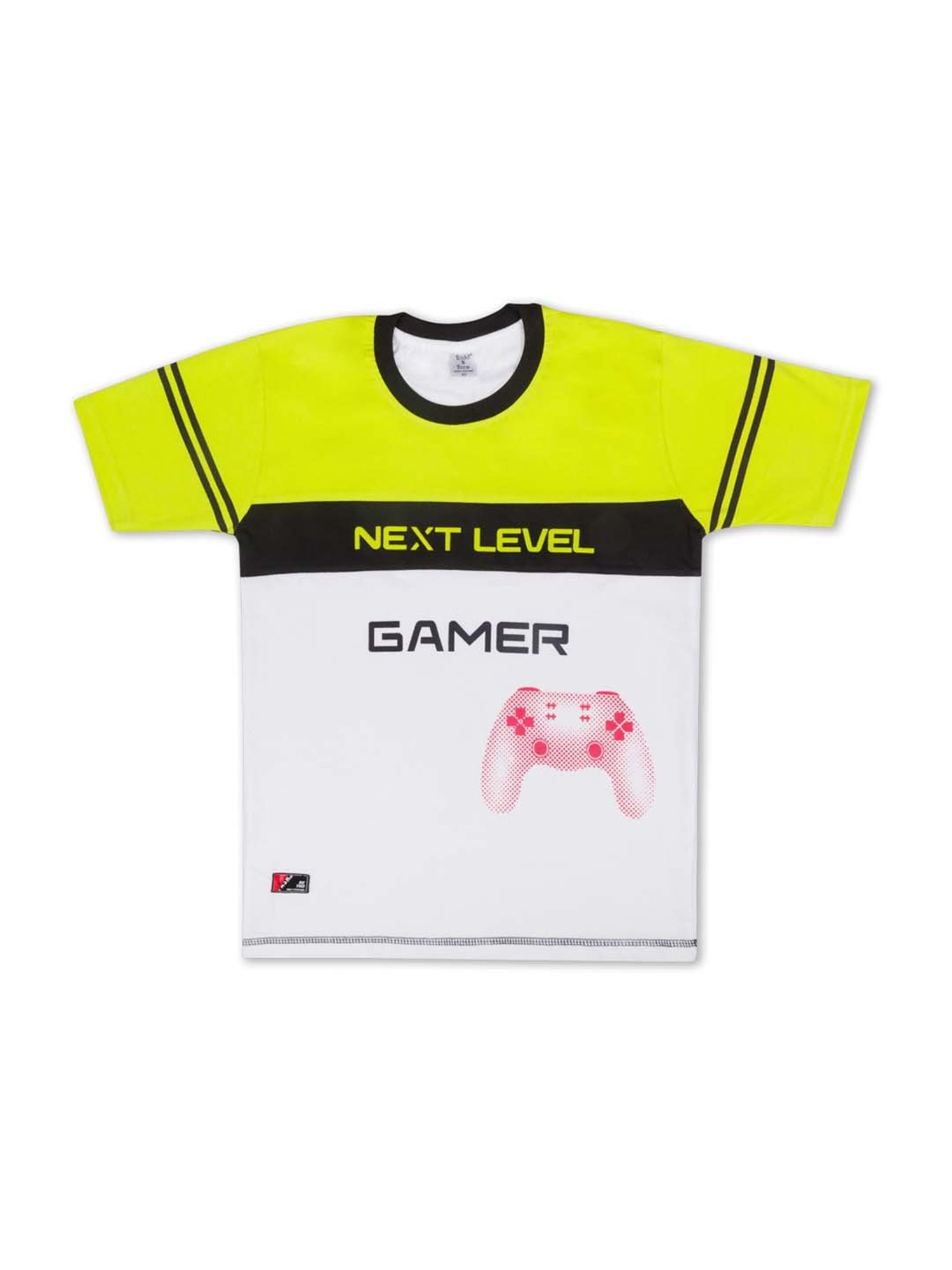 Todd N Teen Kids Green Cotton Printed T-Shirt & Joggers