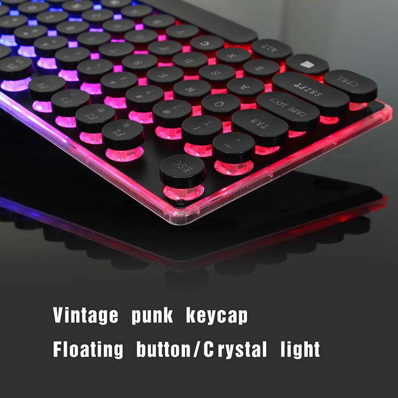 Gaming Keyboard LED Backlit Keyboard with 104 Key Computer PC Gaming Keyboard for PC/Laptop