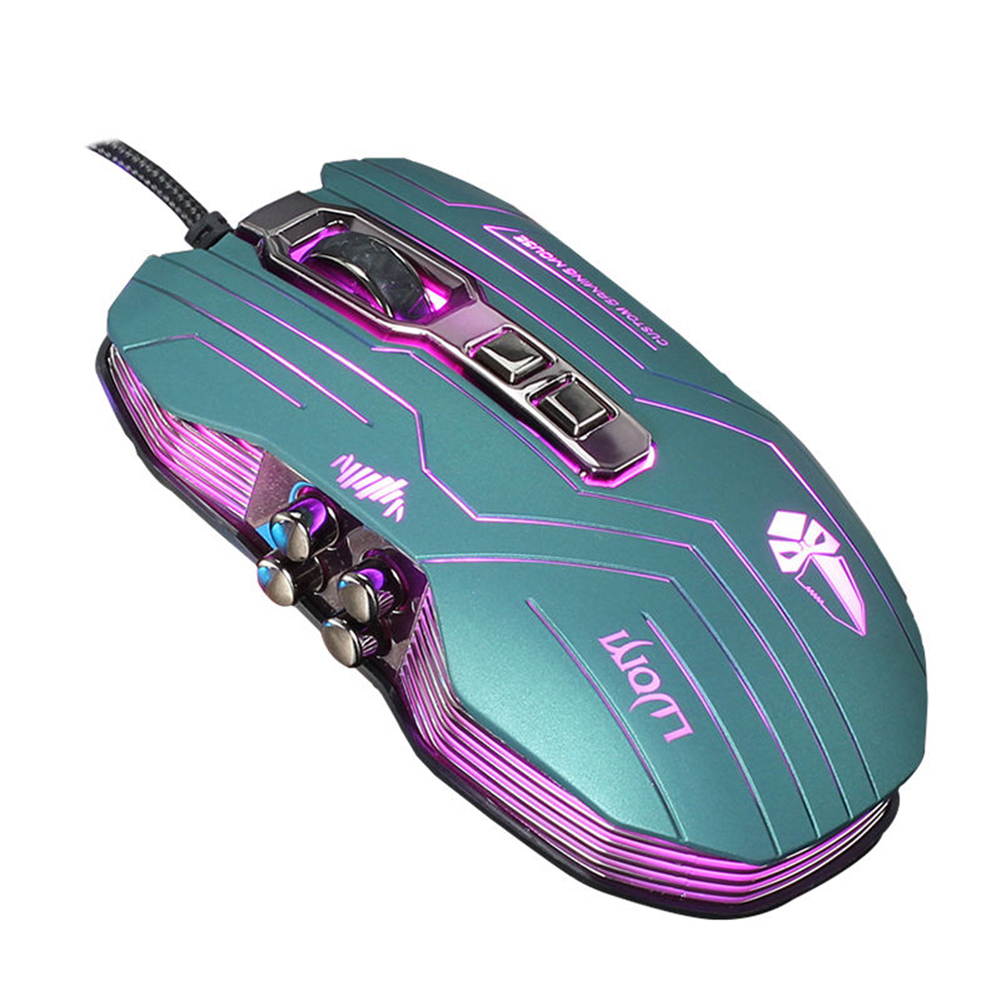 UrChoiceLtd&reg; Gaming Mouse, G5 Wired 4 Colors LED Light Breath 3200DPI 9 Buttons Optical Usb Ergonomic Pro Gamer Mouse For PC Laptop Computer