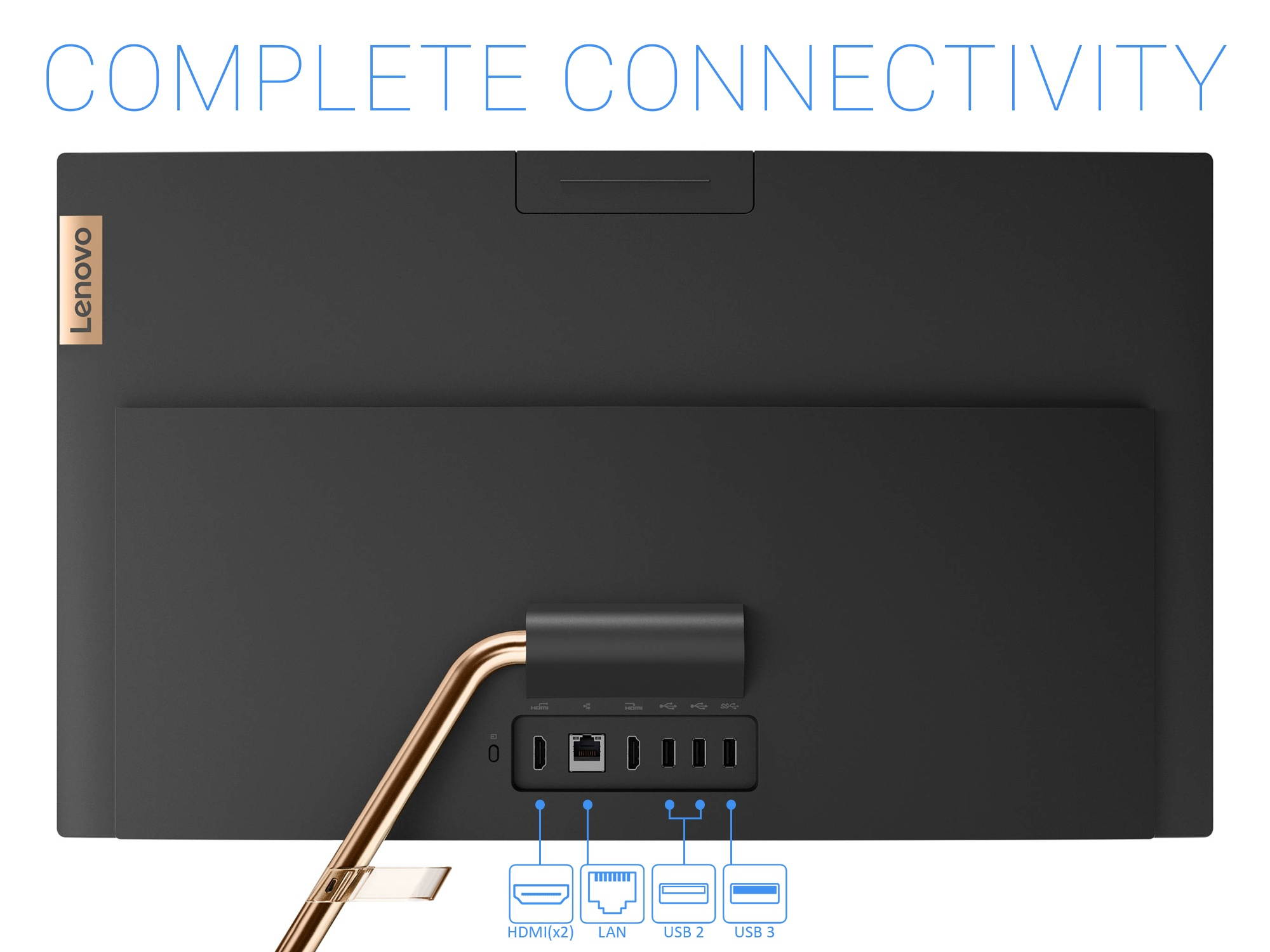 Lenovo IdeaCentre A540 All-in-One, 23.8" FHD Touch Display, Intel Core i7-9700T Upto 4.3GHz, 32GB RAM, 2TB NVMe SSD, HDMI, Card Reader, Wi-Fi, Bluetooth, Windows 10 Home