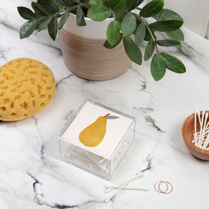 Olivia & May Set of 3 Weave Baskets with Wooden Lids