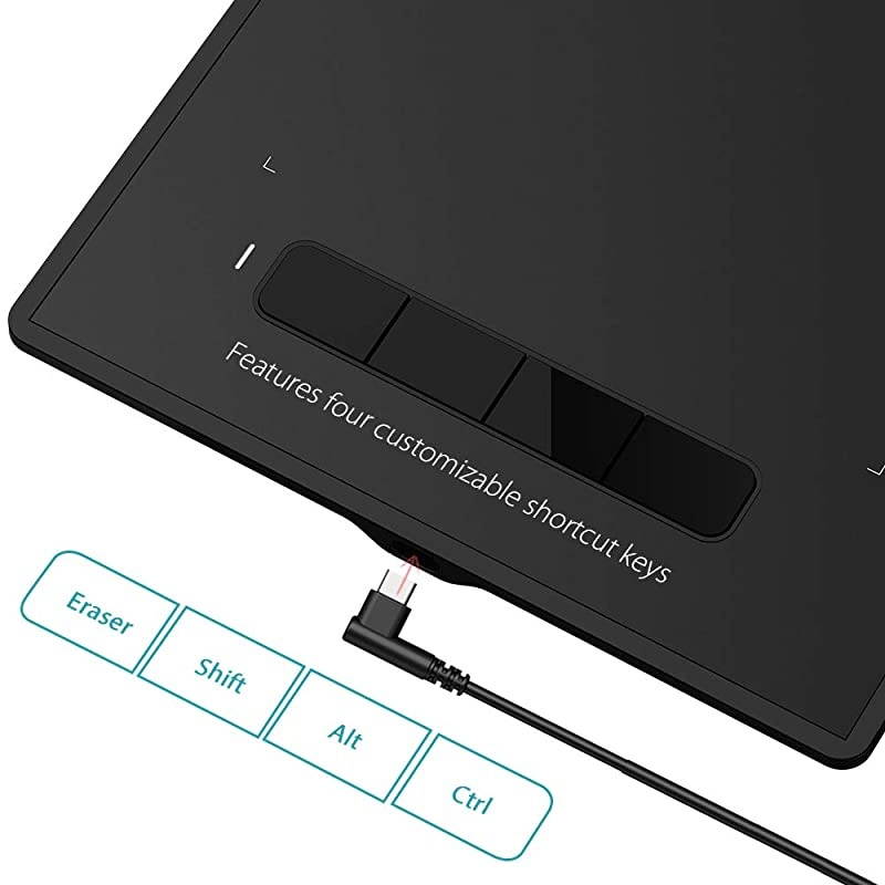 Star G960S Graphics Drawing Tablet 9 x 6 inch with 8192 Levels Pressure Sensitivity Tilt Support Passive Pen 4 Shortcut Keys