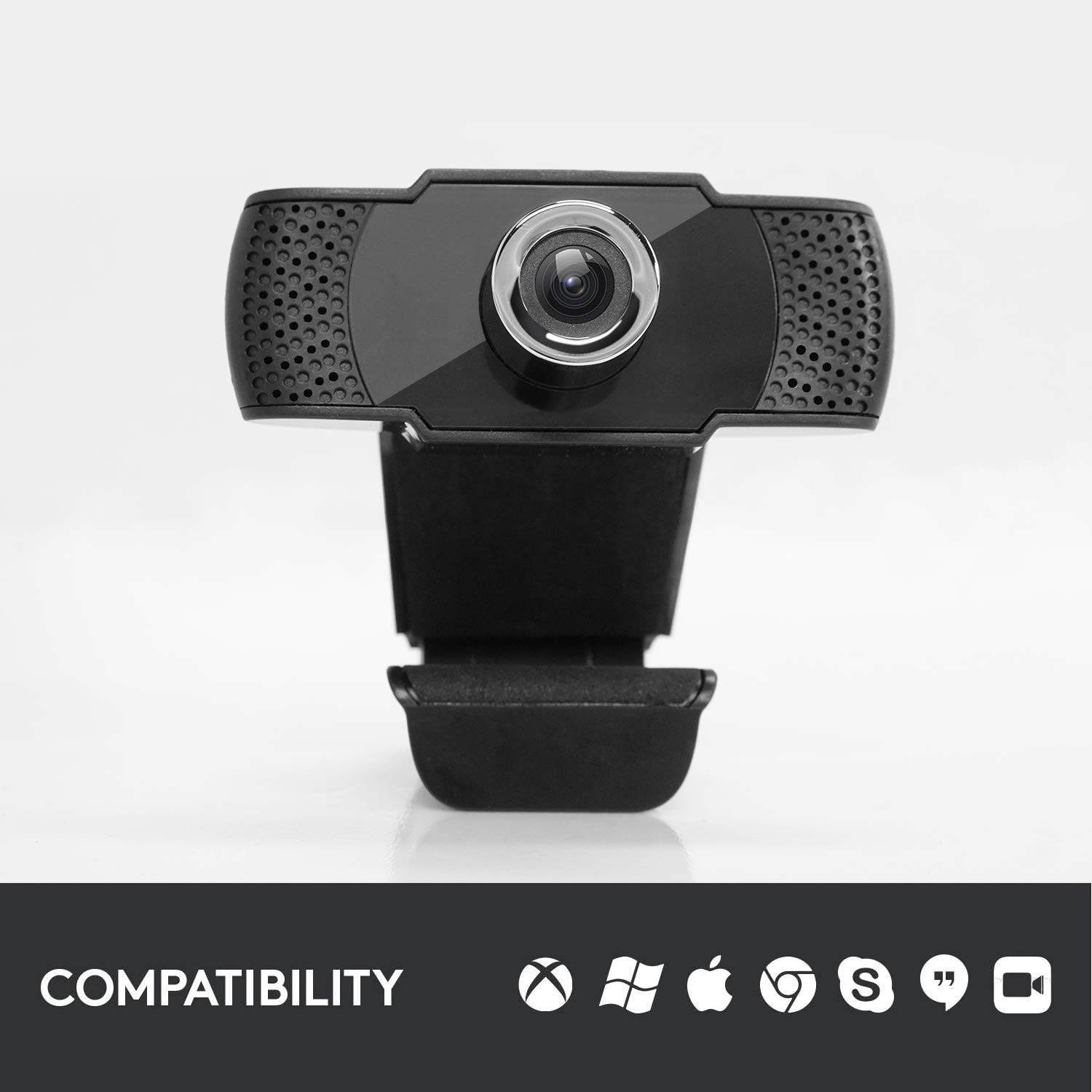 HD Webcam with Microphone 1080P Webcam,USB Connection for Professional Streaming,Conferencing,Video Calling,Fit for Laptop,Desktop.Compatiable with Computer Windows,Mac System (Pro Conferencing)