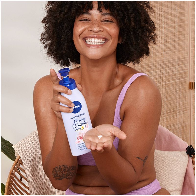 NIVEA Cherry Blossom and Jojoba Oil Infused Body Lotion - 16.9 fl oz