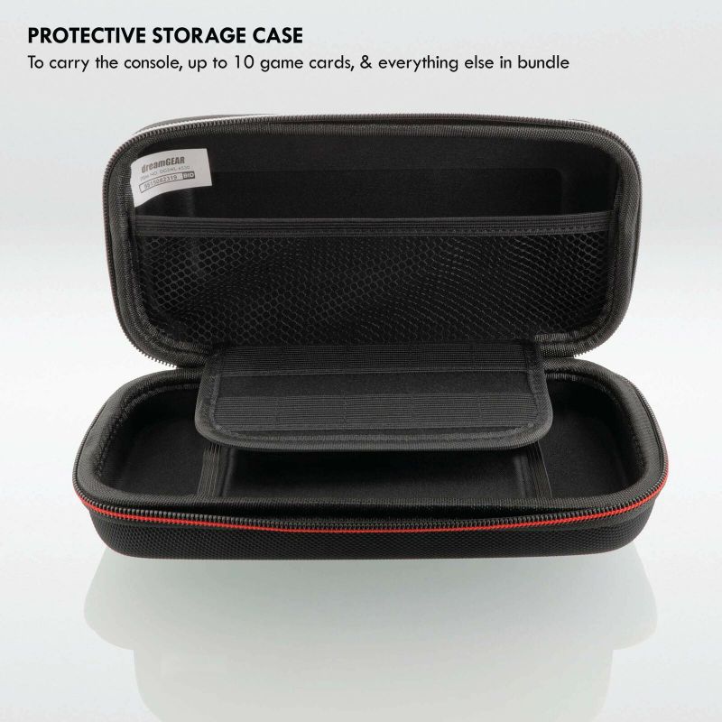 dreamGEAR Starter Kit Lite for Nintendo Switch Lite  - Carrying Case - Screen Protector - Ergonomic Grip Case - Earbud with Mic - Adjustable Stand - Cleaning Cloth - Car Charger - More