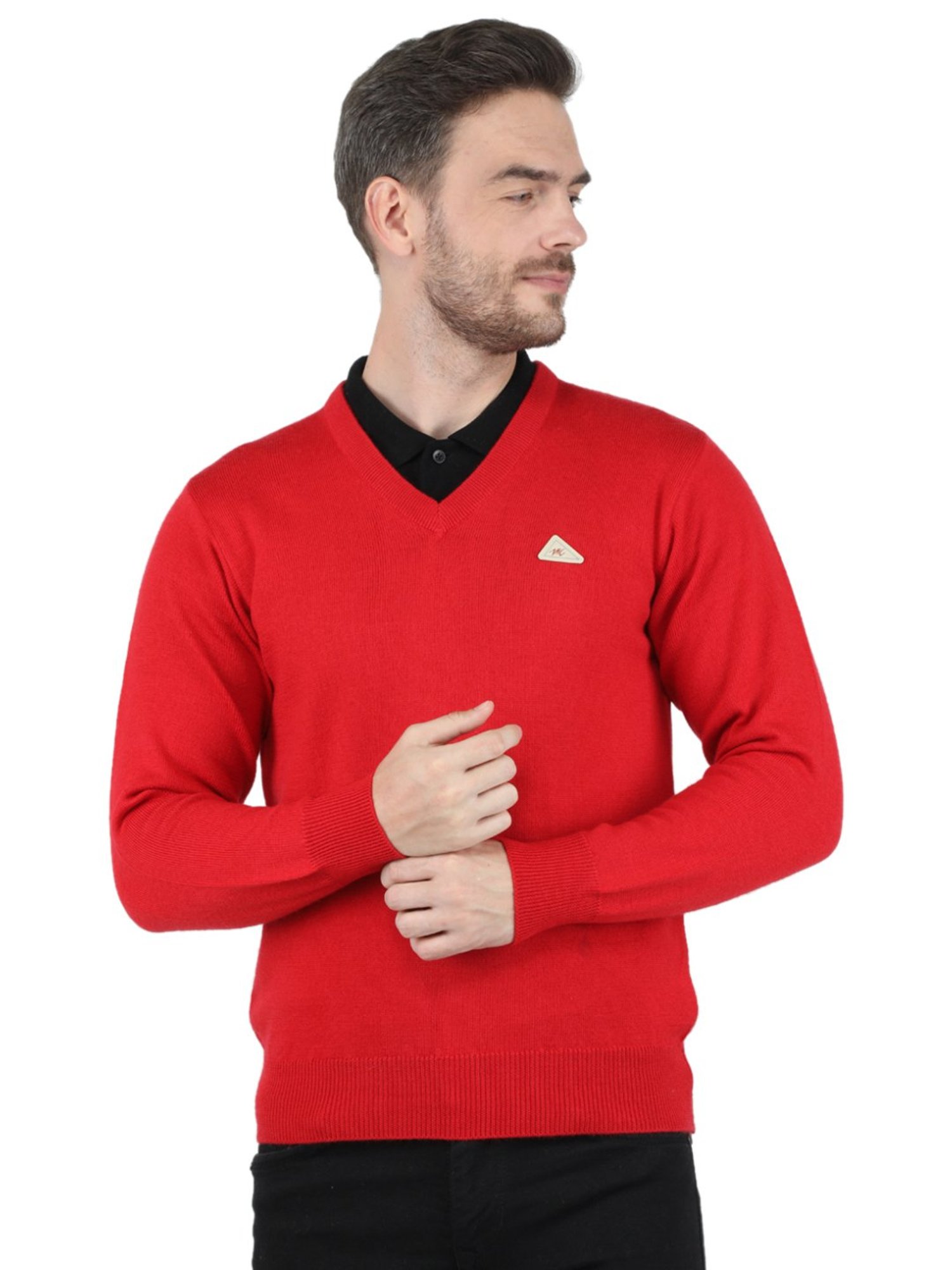 Monte Carlo Red Regular Fit Sweater
