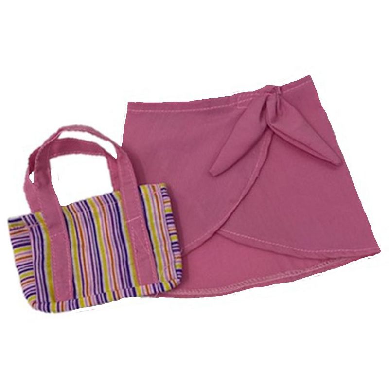 Doll Clothes Superstore Three Piece Bathing Suit Set Fits 15-16 Inch Baby Dolls