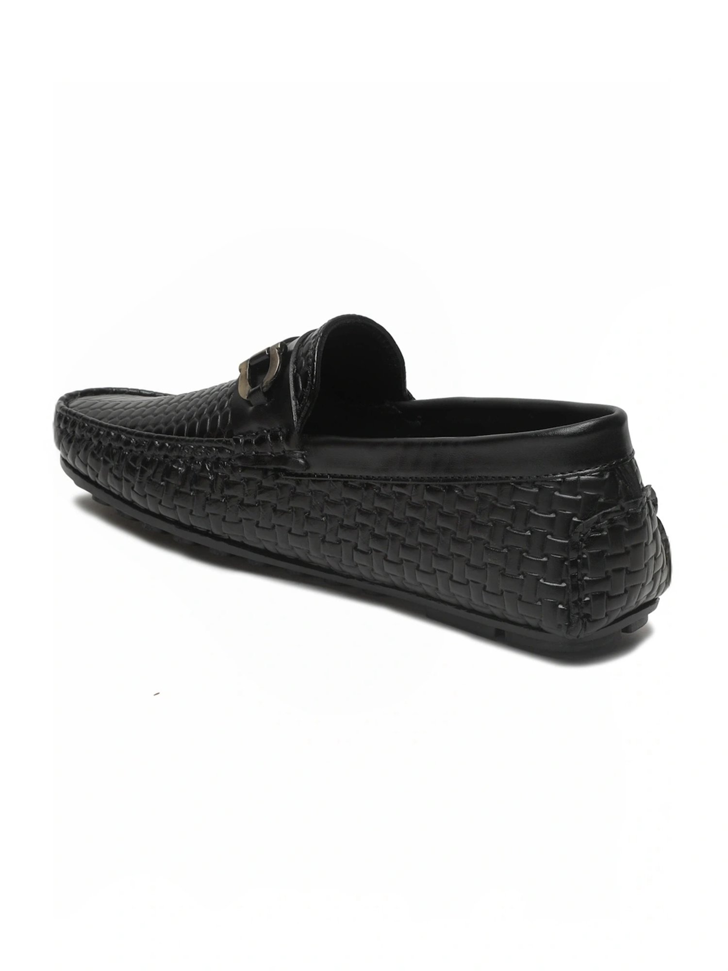 Teakwood Leathers Men's Black Casual Loafers