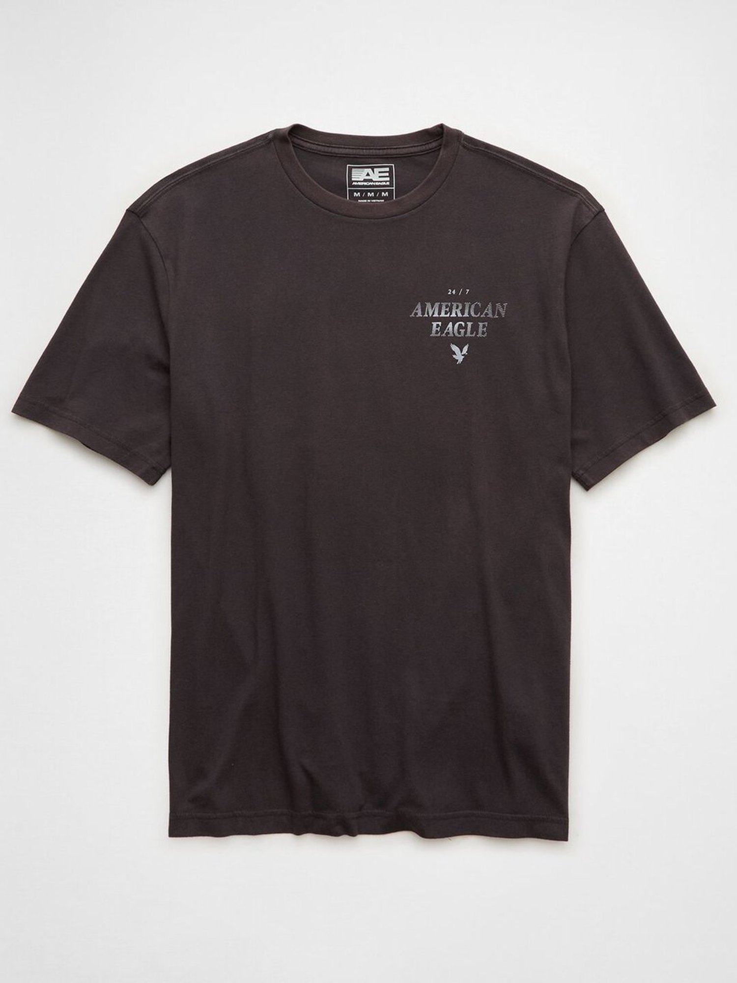 American Eagle Brown Regular Fit Printed T-Shirt