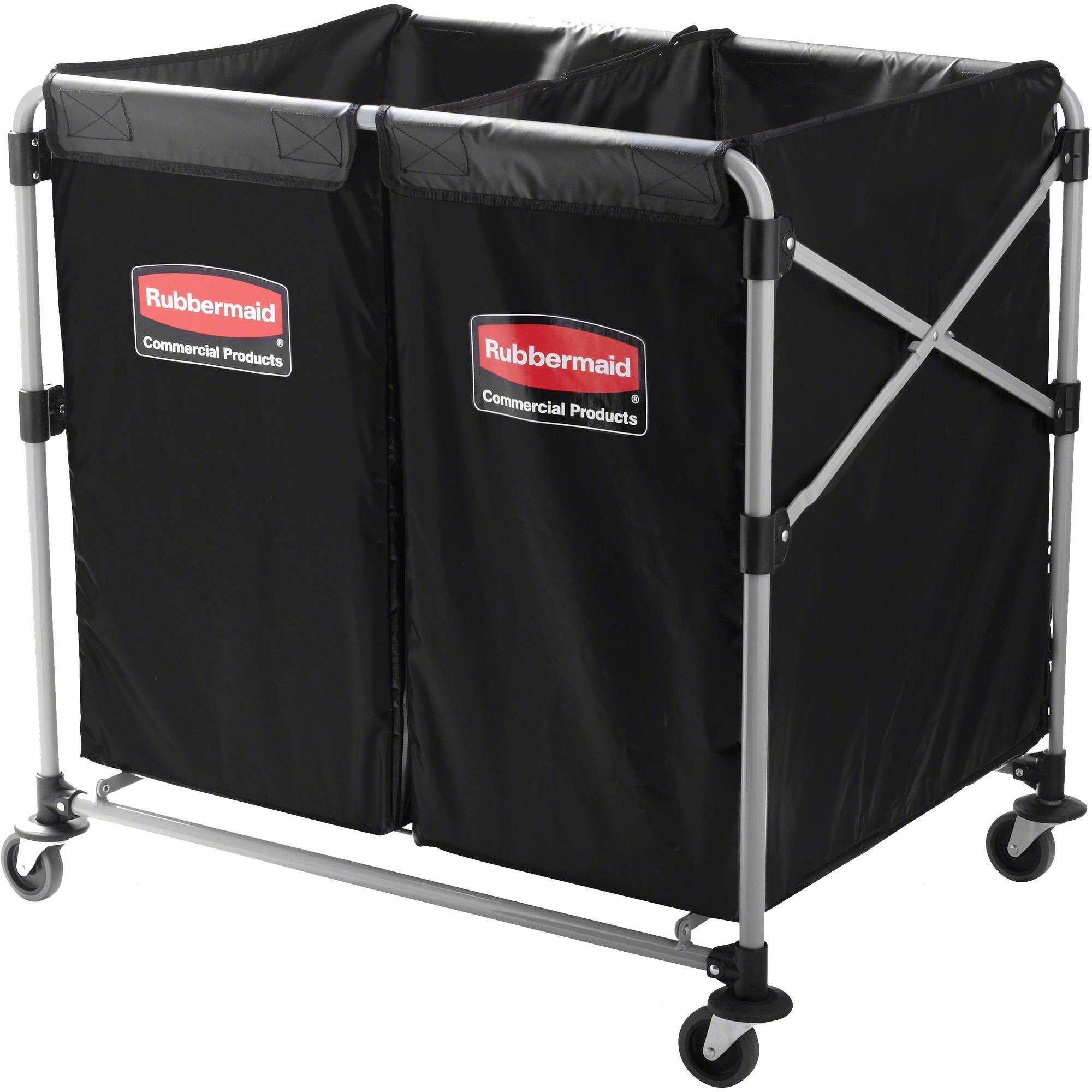 Rubbermaid Commercial Collapsible X-Cart Steel 2 to 4 Bushel Cart 24 1/10w x 35