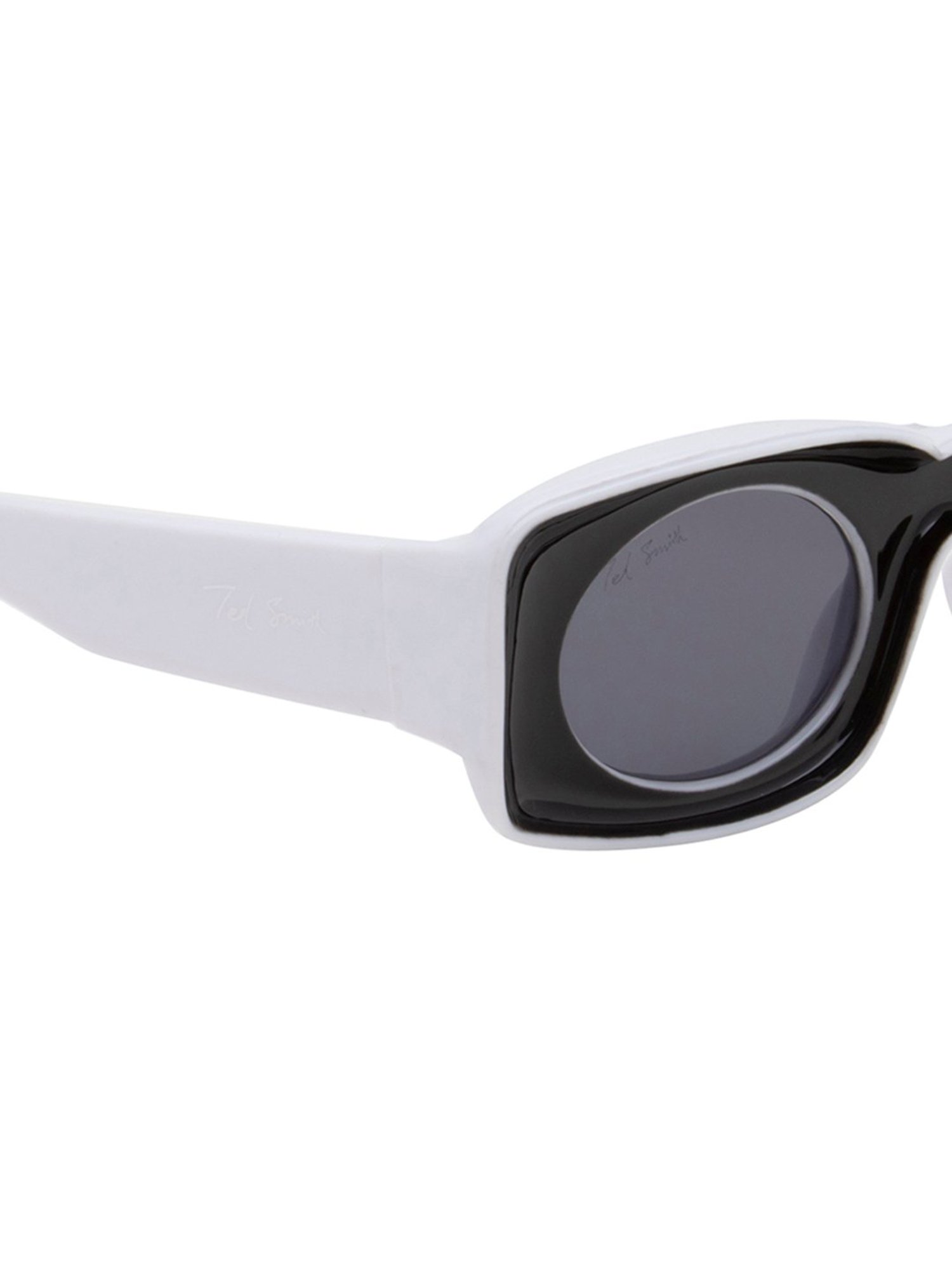 Ted Smith Grey Square UV Protection Unisex Sunglasses