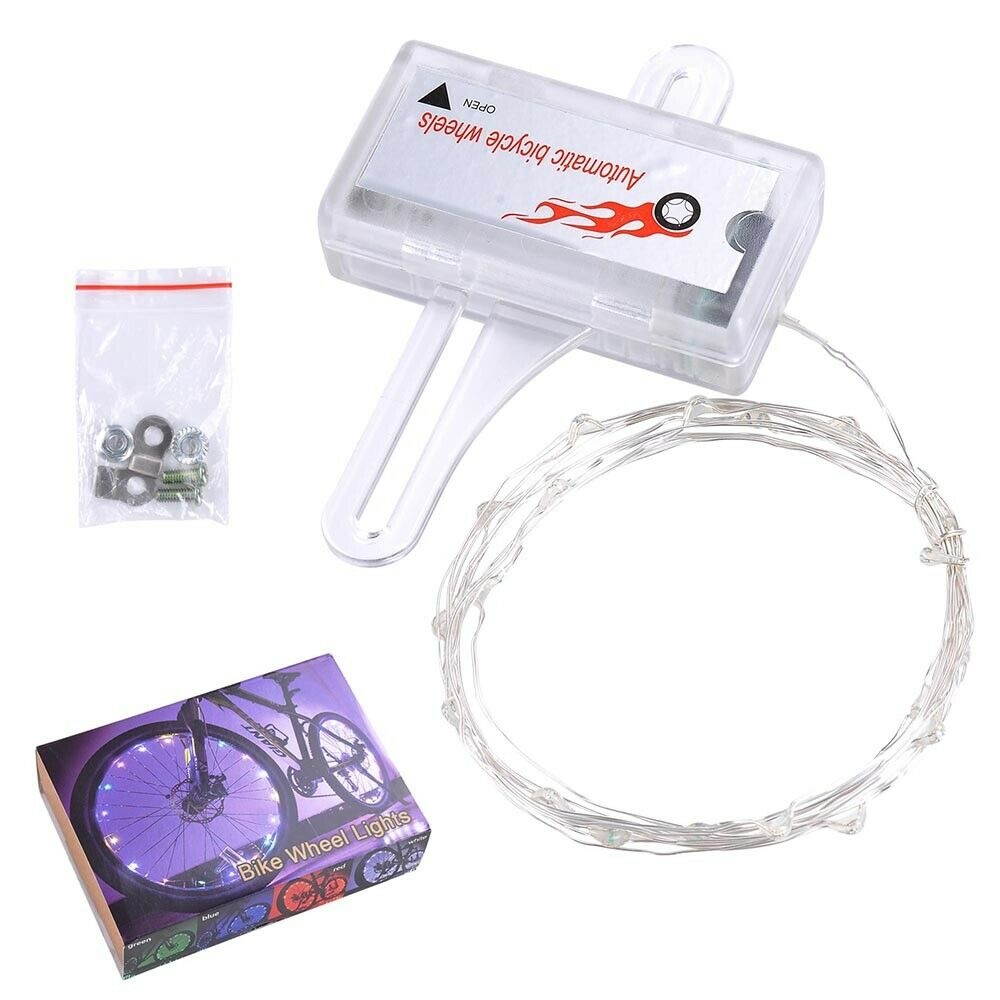 LED Bicycle Bike Cycling Rim Lights Auto Open  Close Wheel Spoke Light String