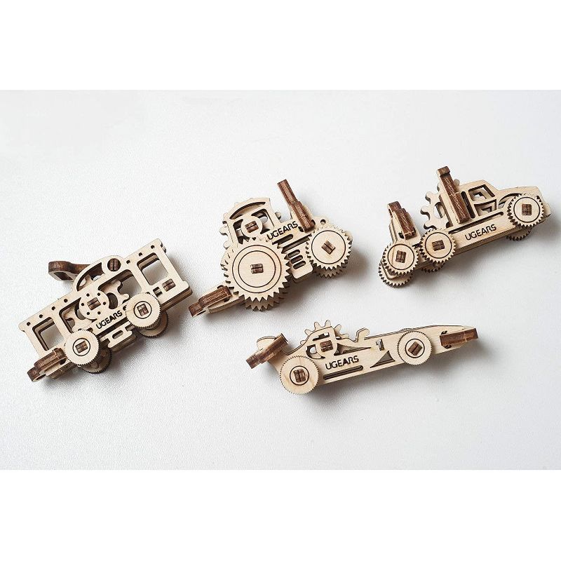 UGears Models UGears U-Fidget 3D Wooden Puzzle Set | Vehicles