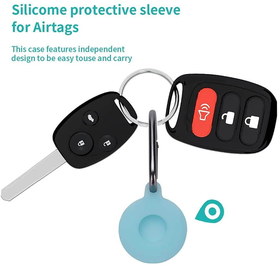 (2 Pack) Kids/Adults Anti-Lost Bracelet for AirTag, iZi Way Soft Silicone Wristband Watch Band Waterproof Protective Case Cover Holder for Apple Air Tag Tracker - Orange/Yellow