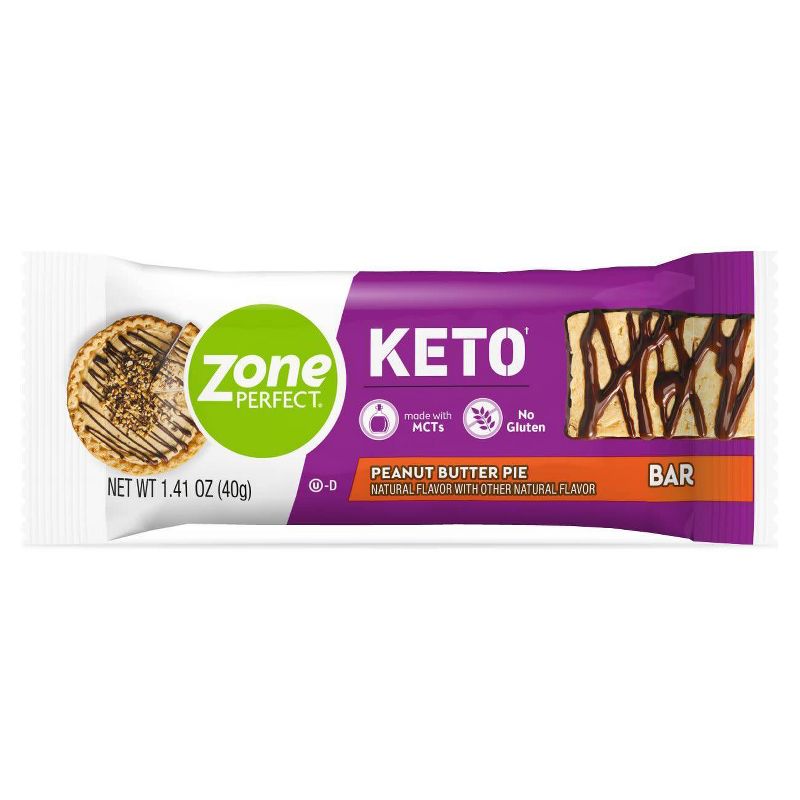 Zone Perfect Keto Peanut Butter Pie Bar - 5pk/7.05oz