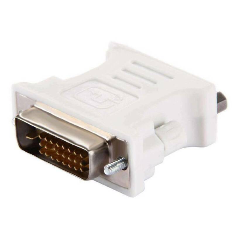 DVI to VGA Adapter DVI 24+1 to VGA White Adapter