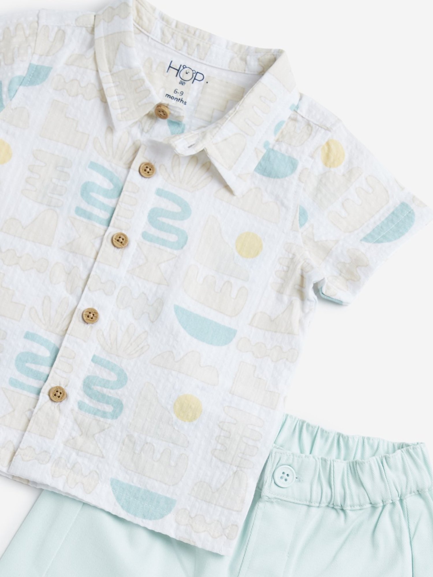 HOP Baby by Westside Multicolor Printed Shirt with Shorts Set