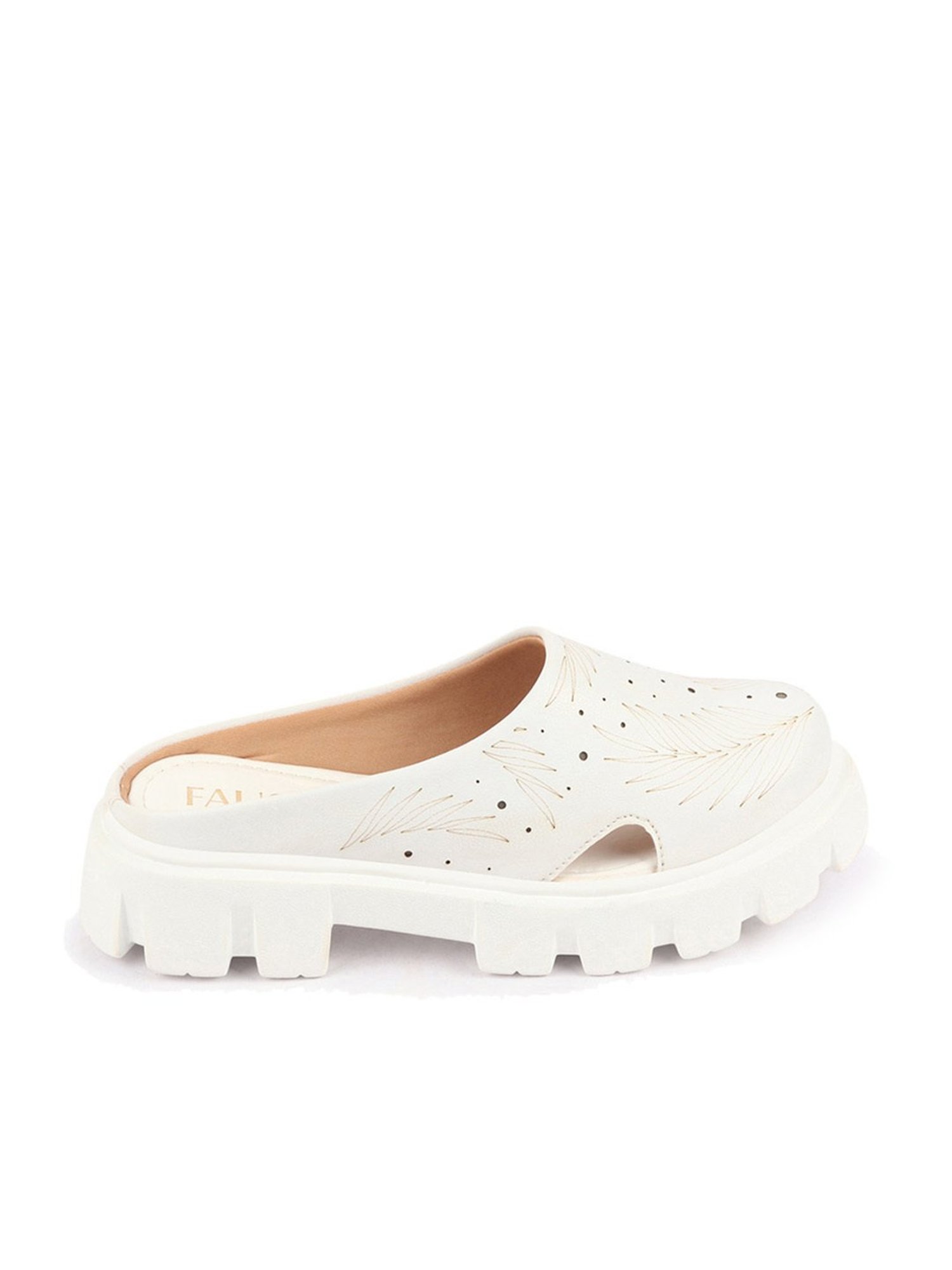 Fausto Women's White Mule Shoes