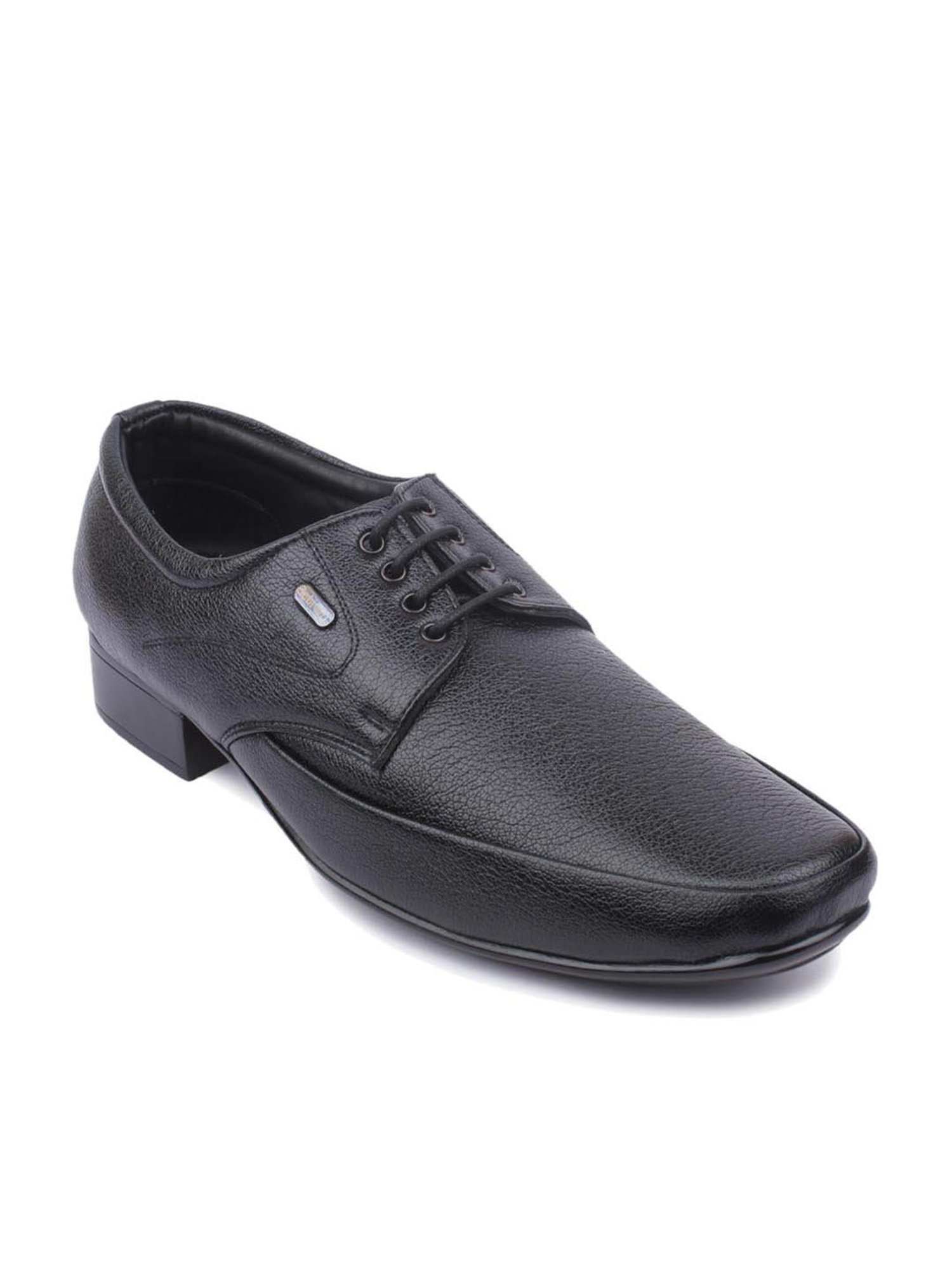 Action Men's Dotcom Black Derby Shoes