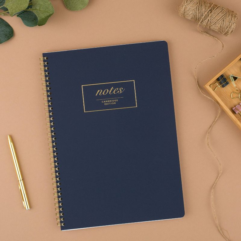 80 sheet 1 Subject Spiral Notebook Work Style Navy - Cambridge