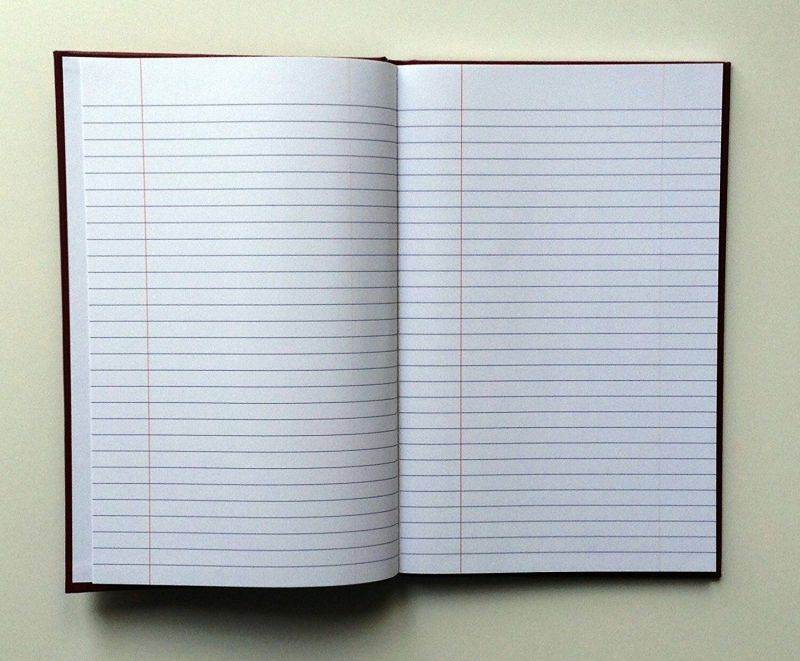 Life Noble Notes Bound On Side Stitched Notebooks: 5 in x 7 in. (Orange Cover, Gridded Pages)