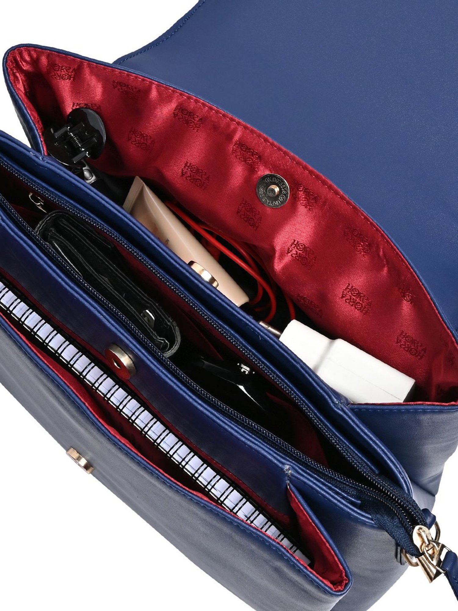 Horra Blue Solid Handbag