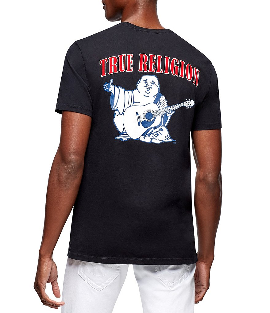 True Religion Buddha Logo Crew Neck Short-Sleeve Graphic T-Shirt