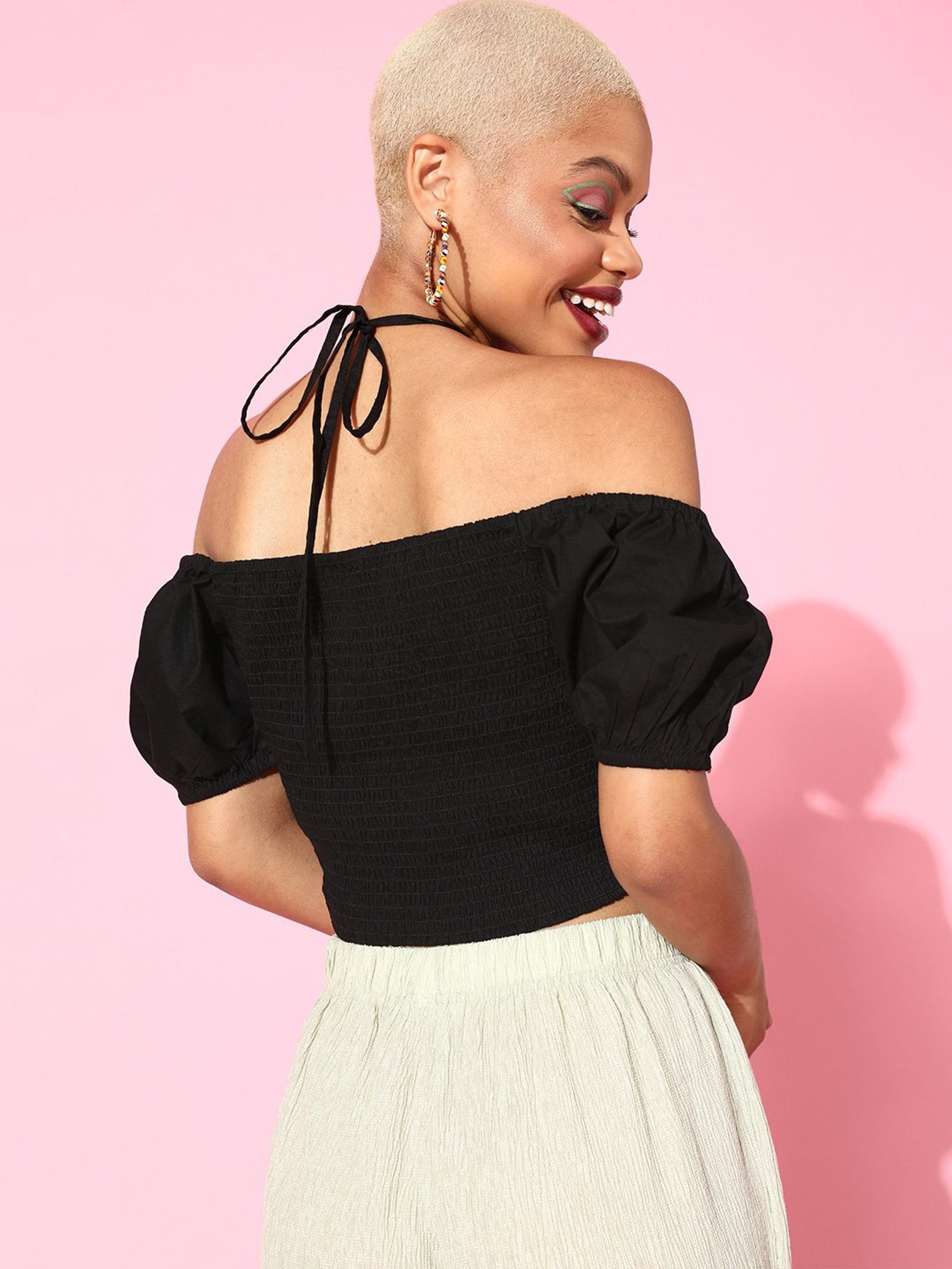 Melon by PlusS Black Crop Top