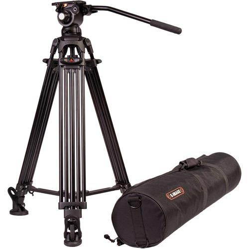 Ikan E-Image GA752T 2-section Aluminum Tripod with GH03 Video Head - Black