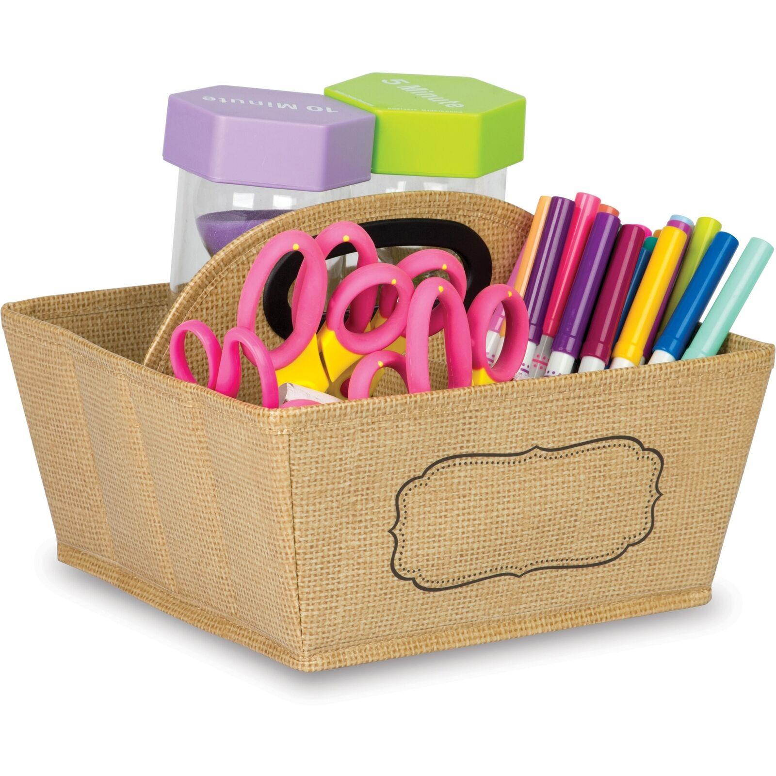 Teacher Created Resources Burlap Storage Caddy (tcr-20836) (tcr20836)