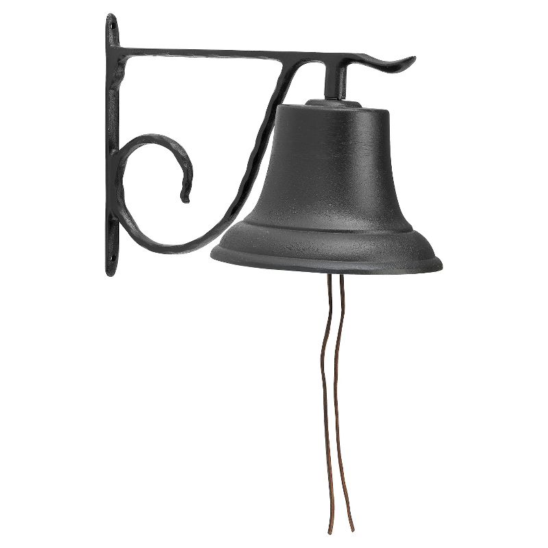 13" Large Aluminum Country Bell - Black - Whitehall Products