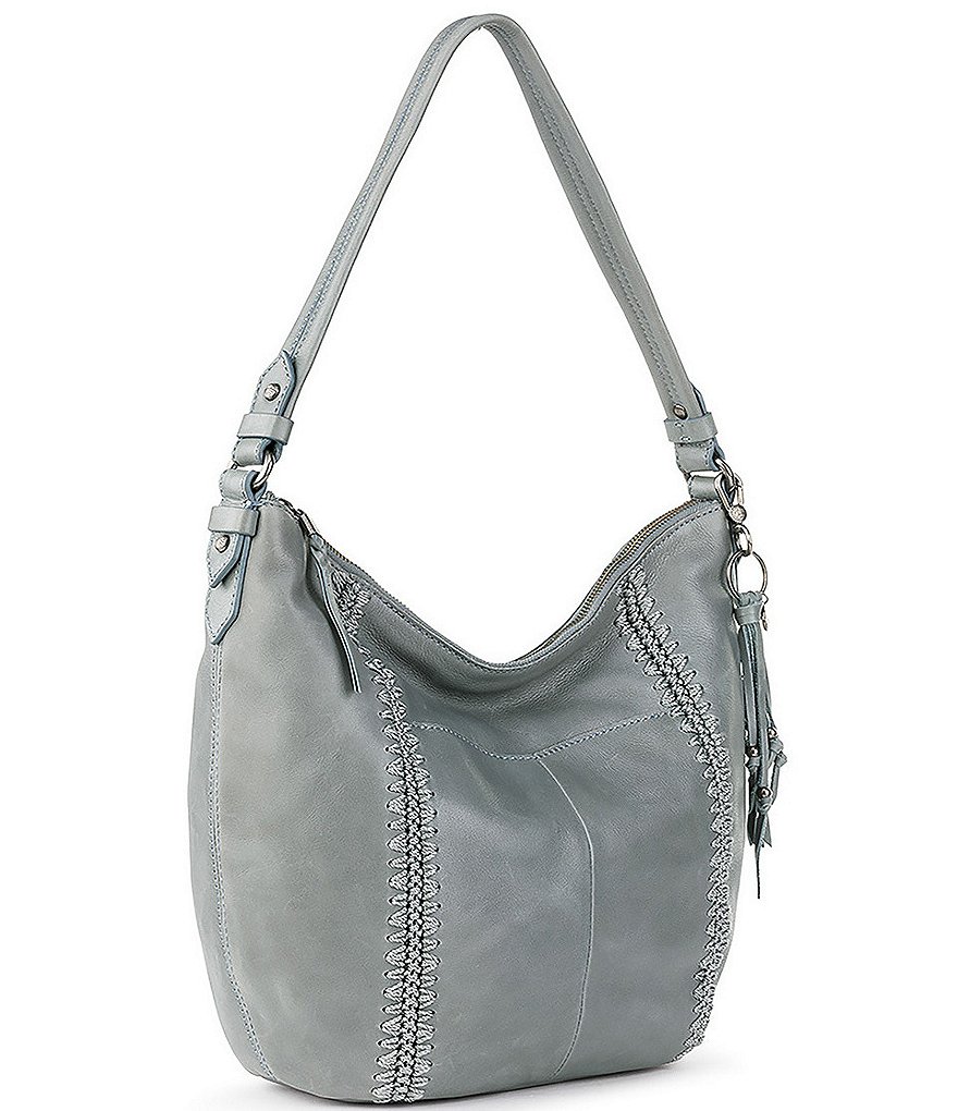 The Sak Sequioa Leather Crochet Detail Hobo Bag