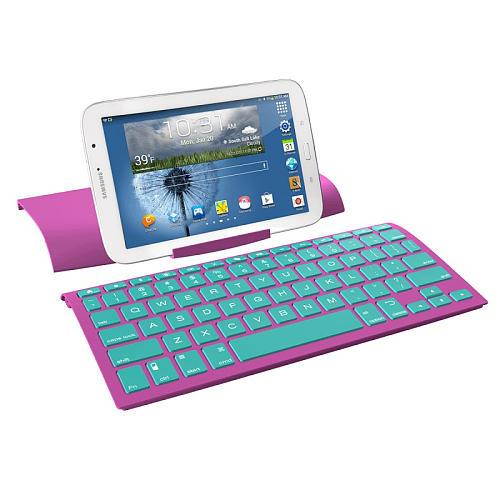 ZAGG ZAGGkeys Universal Wireless Keyboard - Purple with Mint Keys