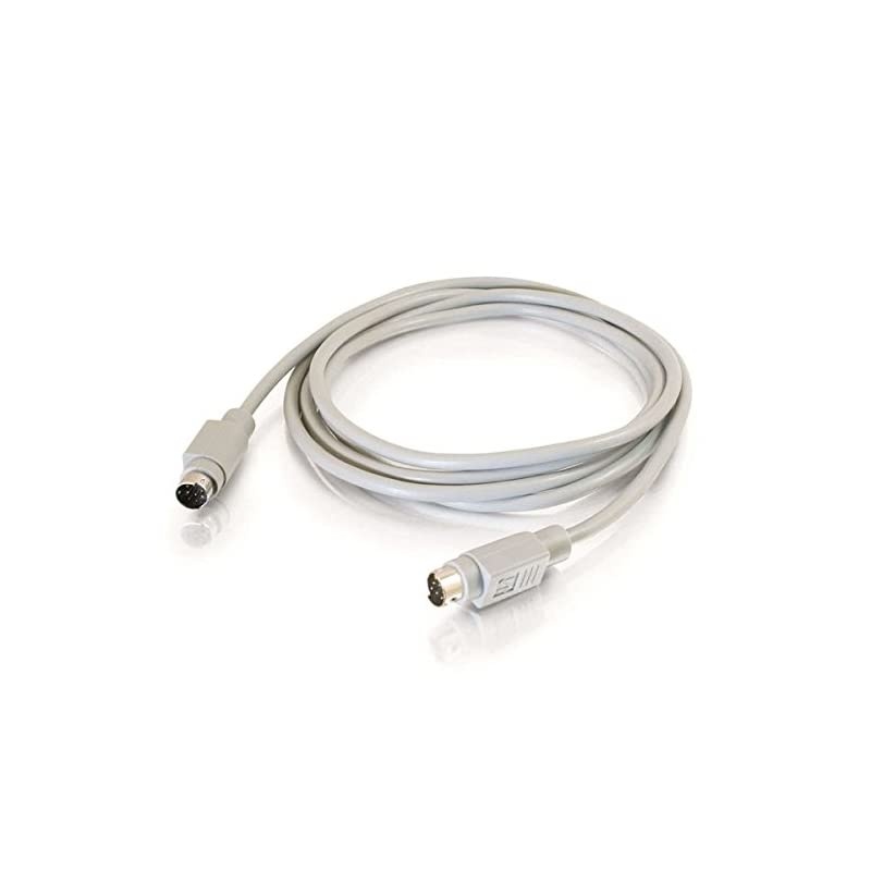 02318 8Pin MiniDIN MM Serial RS232 Cable Beige 10 Feet 305 Meters