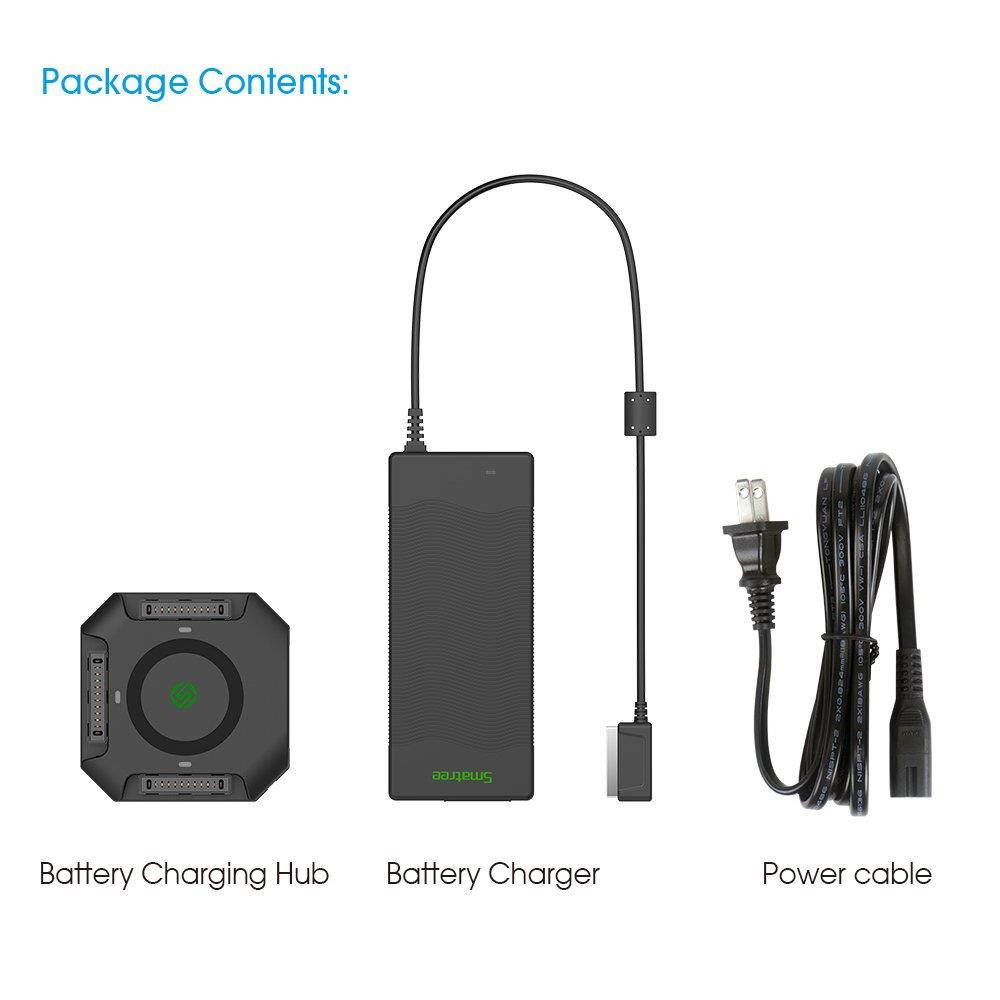 Smatree Battery Charger Compatible for Mavic Pro/Platinum,Mavic Pro Charge Hub with 80W Rapid Battery Power Adapter(Not fit for DJI Mavic 2 pro/2 Zoom)