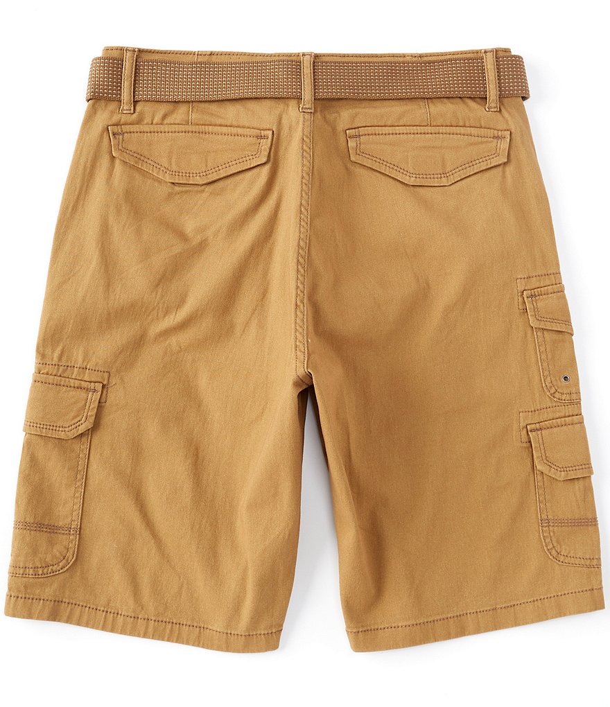 Iron Co. Riverside Belted Stretch Twill 11#double; Inseam Cargo Shorts
