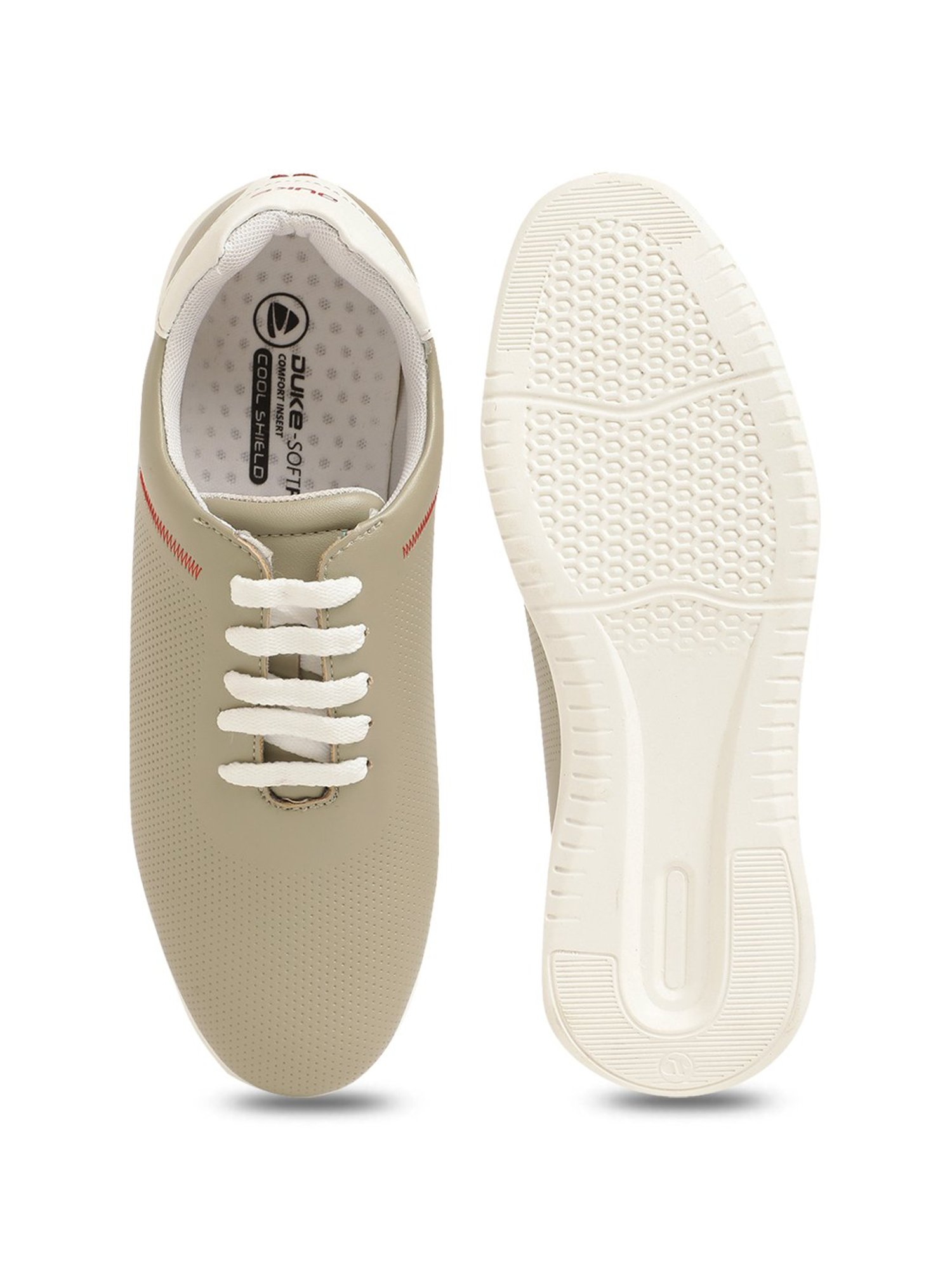 Duke Men's Oyster Grey Casual Sneakers