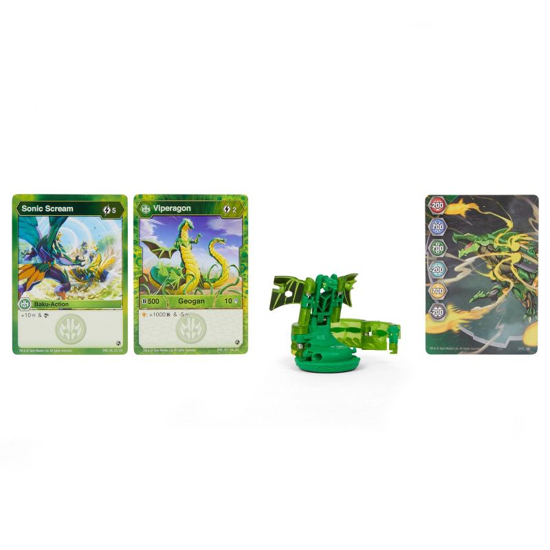 Bakugan Geogan Rising 1pk - Viperagon Green Amphibaena