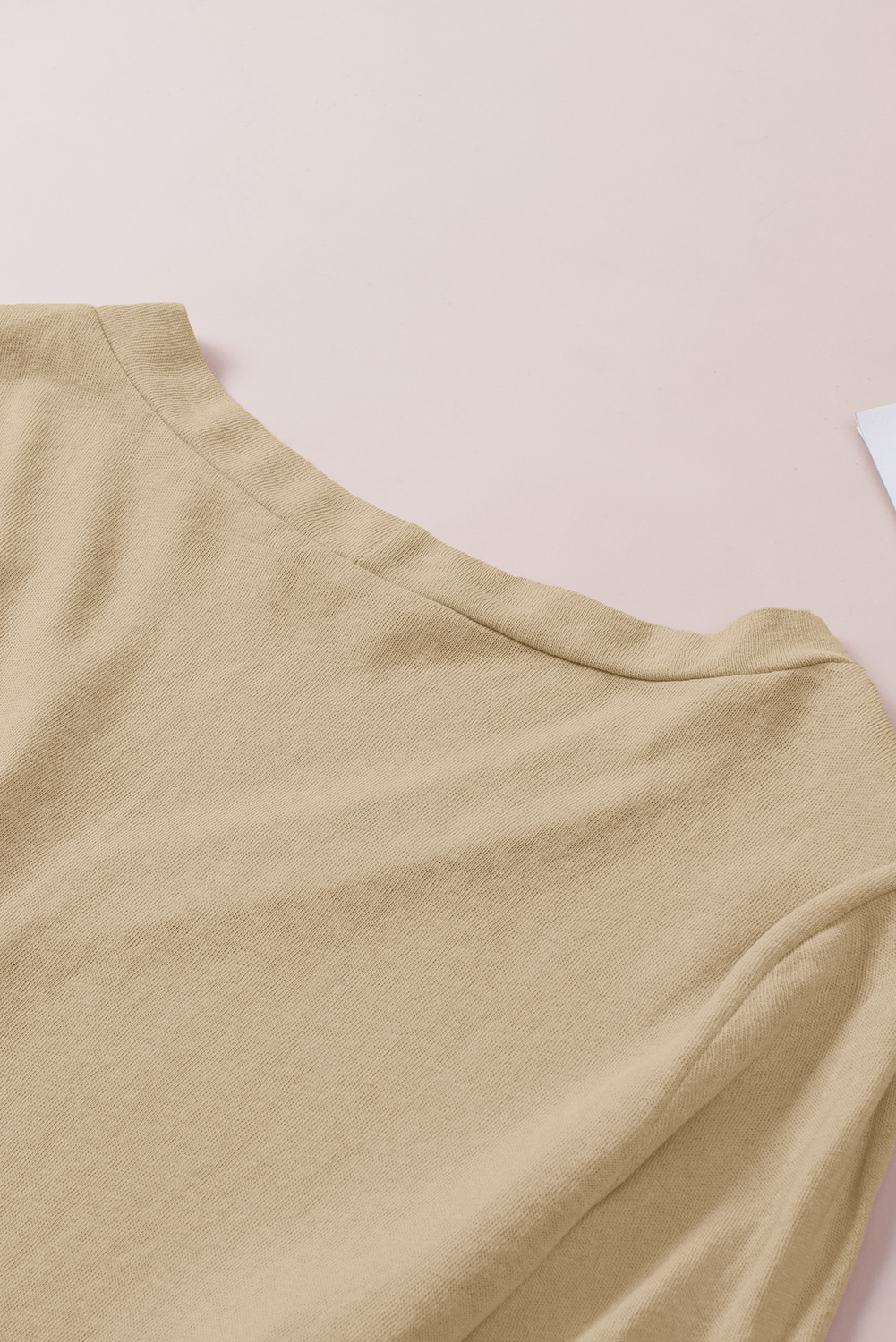 Karen Kane Long Sleeve Asymmetrical Hem Round Neck Sweater