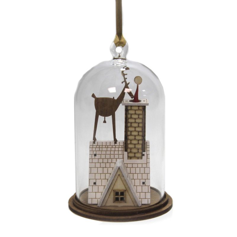 Holiday Ornament 3.75" Christmas Eve Ornament Kloche Reindeer  -  Tree Ornaments