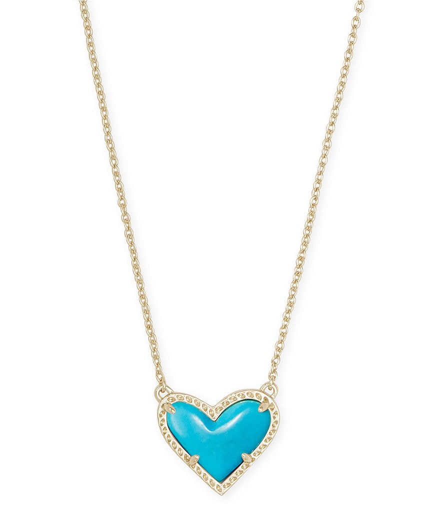 Kendra Scott Ari Heart Gold Short Pendant Necklace
