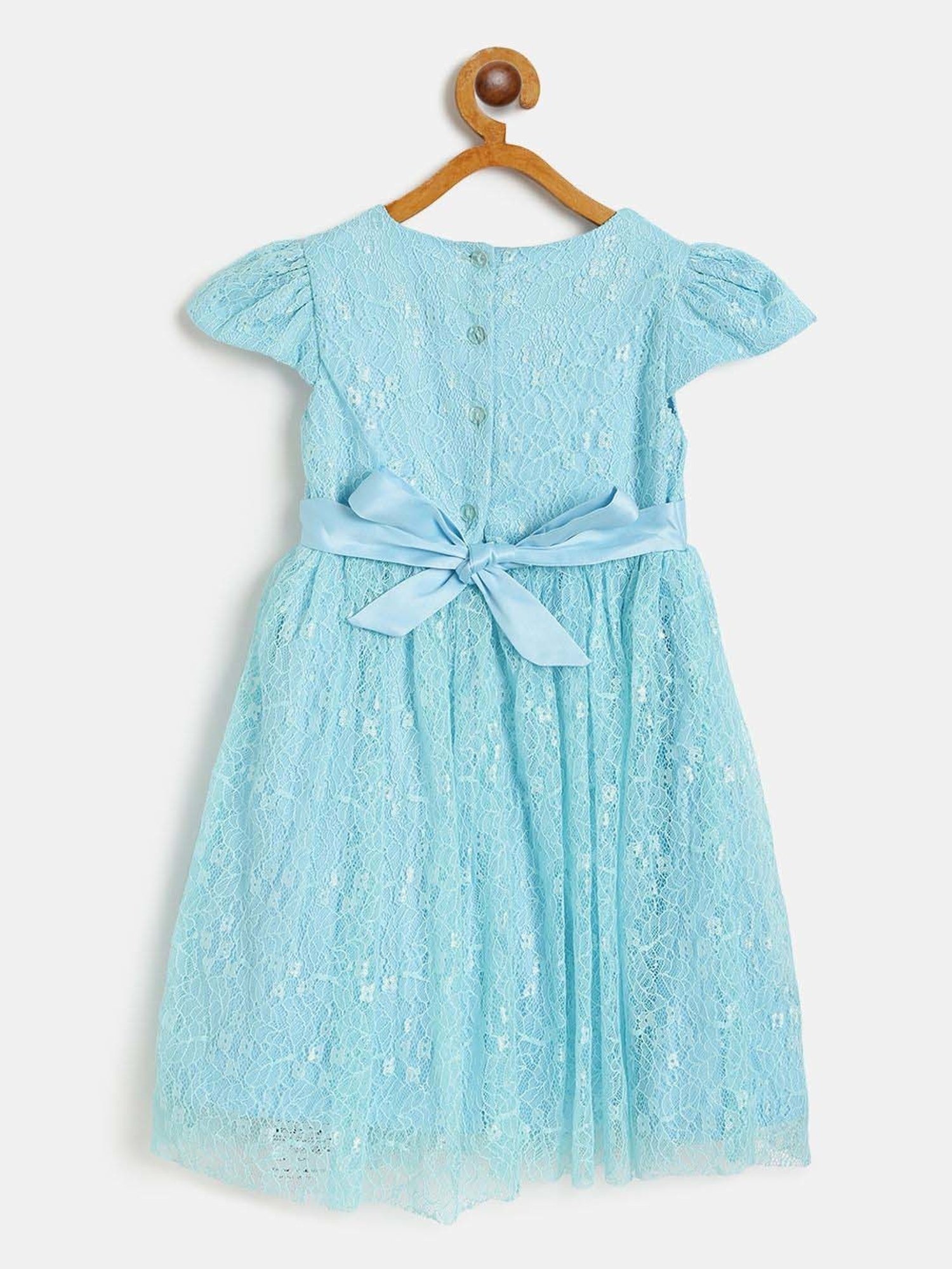 KidsDew Blue Flared Fit Dress