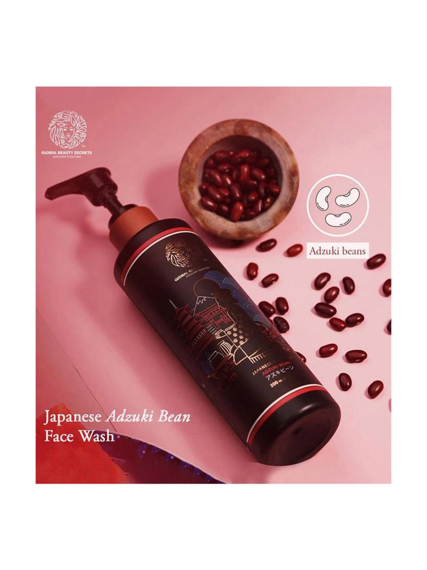 Global Beauty Secrets Adzuki Bean Face Wash - 200 ml