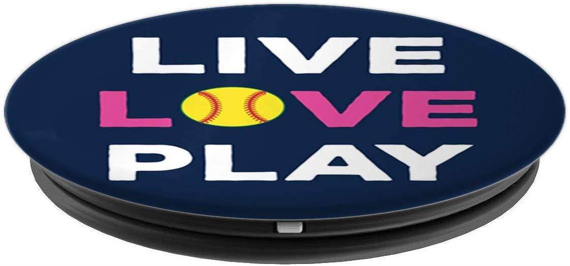 PopSockets Brave New Look Live Love Play PopSockets Cell Phone Stand for Smartphone/Tablet