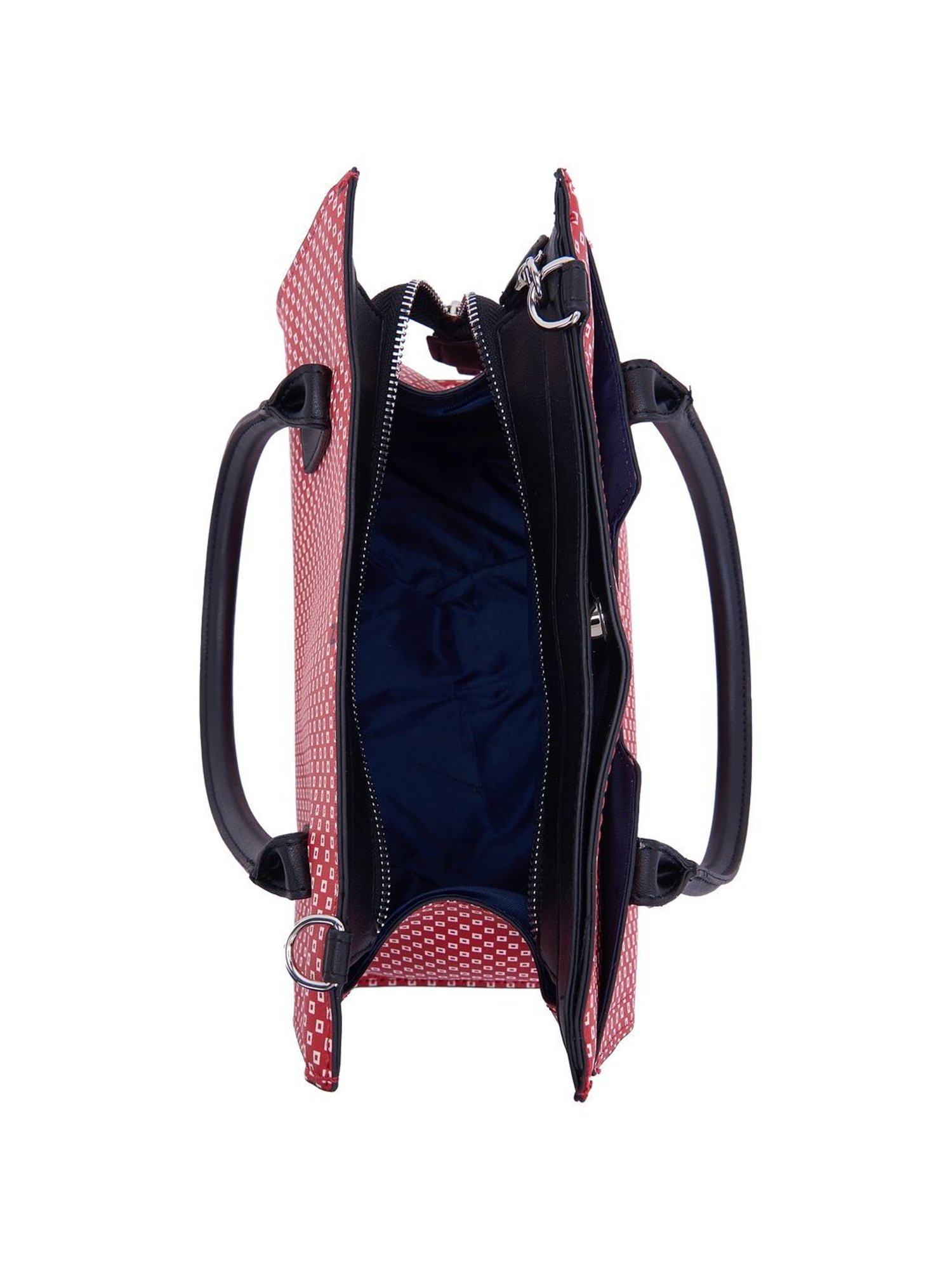 Nautica Red Printed Medium Handbag