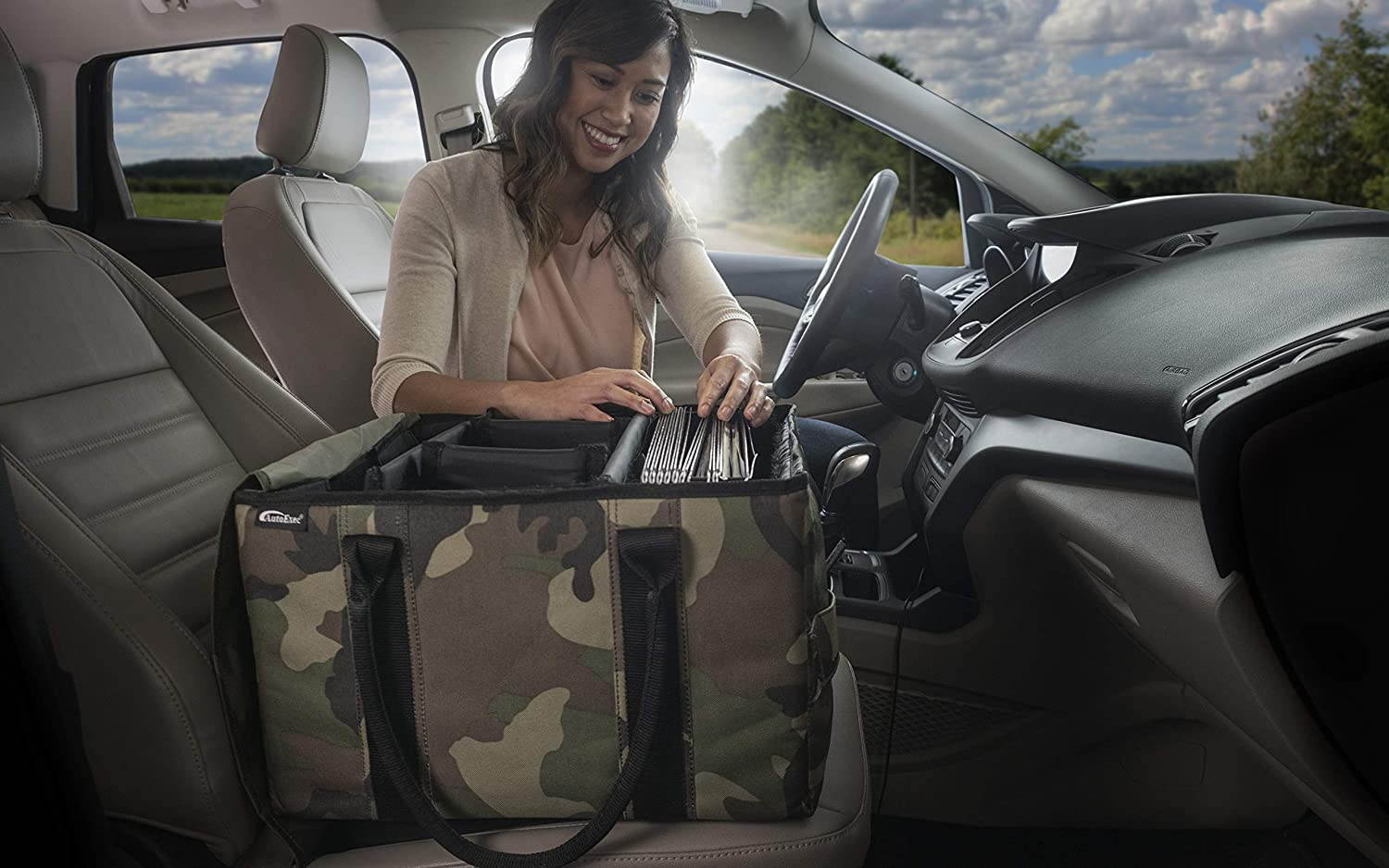 AutoExec AUE14010 File Tote Organizer Green Camouflage
AETote-01GC