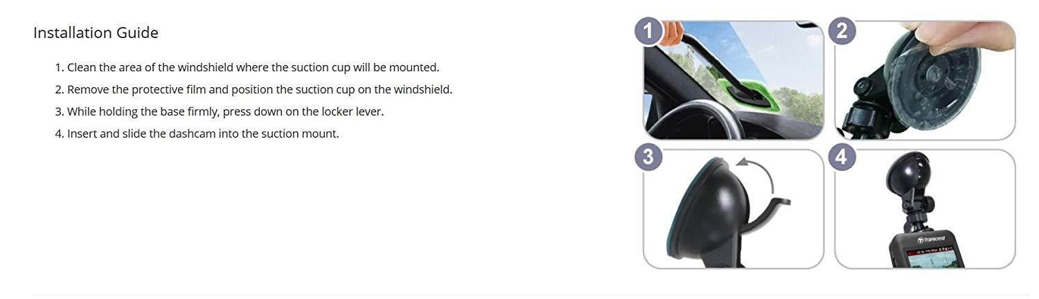 Transcend Suction Mount for DrivePro Car Video Recorder (TS-DPM1)