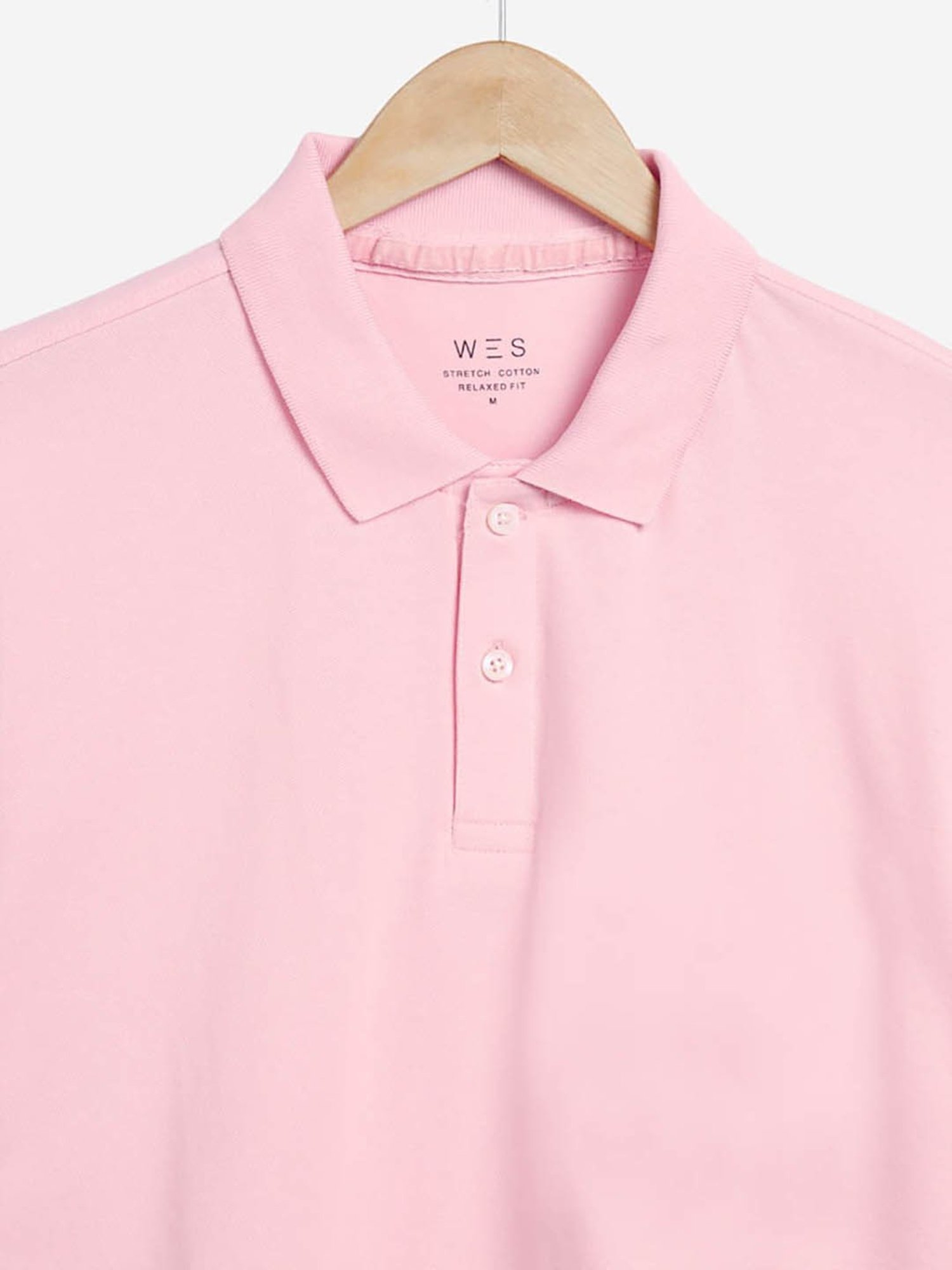 WES Casuals by Westside Light Pink Relaxed-Fit Polo T-Shirt